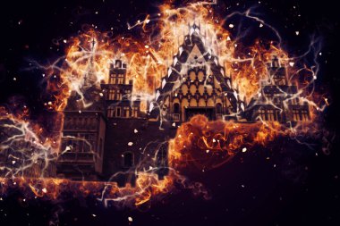 Wroclaw City Poland antika sanat eskizi çizimi