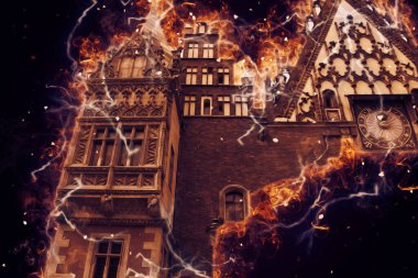 Wroclaw City Poland antika sanat eskizi çizimi