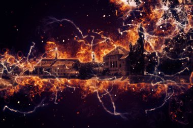 Wroclaw City Poland antika sanat eskizi çizimi