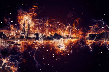 Wroclaw City Poland antika sanat eskizi çizimi