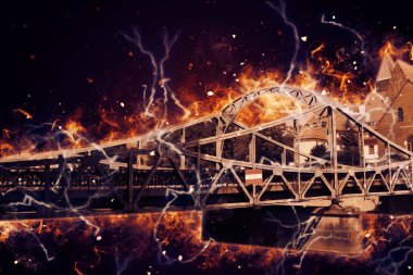 Wroclaw City Poland antika sanat eskizi çizimi