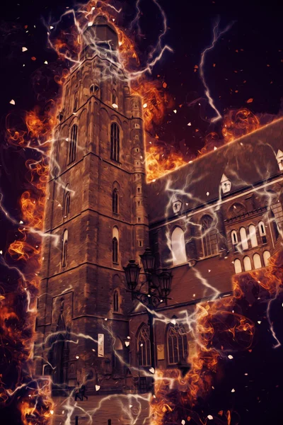 Wroclaw City Poland antika sanat eskizi çizimi