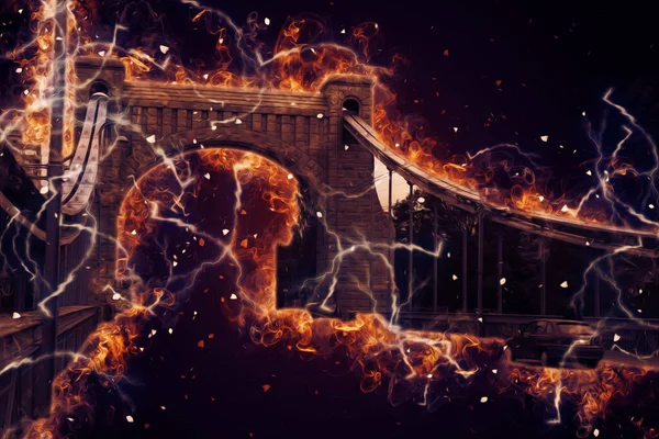 Wroclaw City Poland antika sanat eskizi çizimi