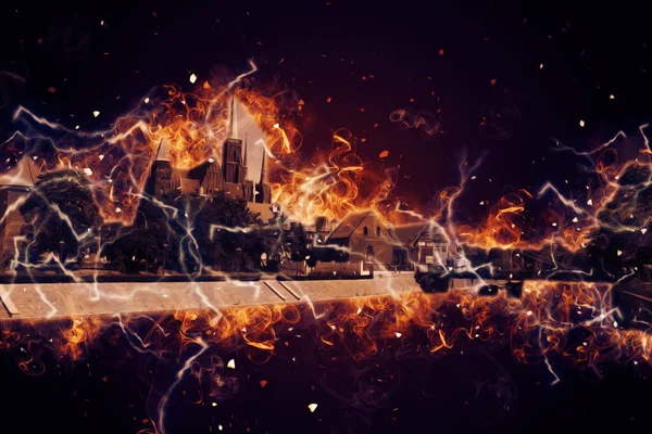 Wroclaw City Poland antika sanat eskizi çizimi