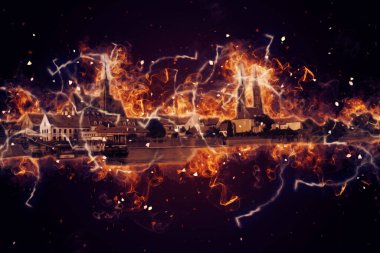 Wroclaw City Poland antika sanat eskizi çizimi