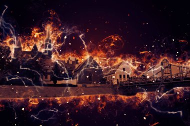 Wroclaw City Poland antika sanat eskizi çizimi