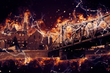 Wroclaw City Poland antika sanat eskizi çizimi