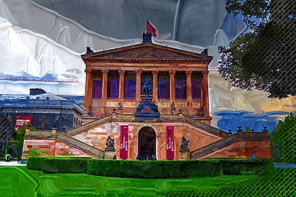 Altes Museum Oude Museum Museumeiland Berlijn Duitsland — Stockfoto