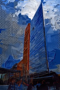 Berlin binaları modern gökdelenler