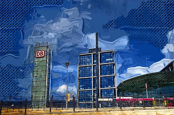 Berlin Budynki Nowoczesne Drapacze Chmur — Zdjęcie stockowe