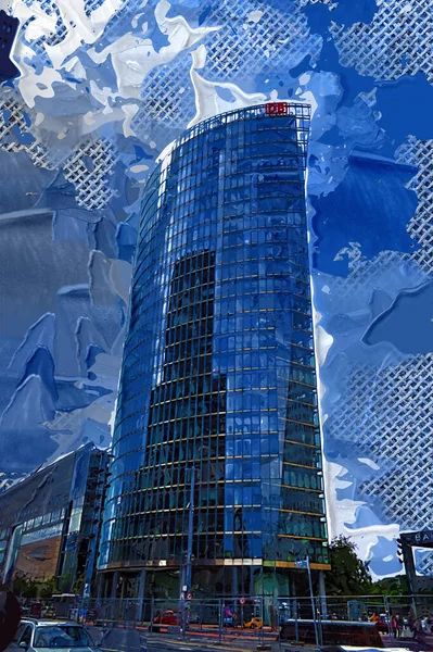 Edifici Berlino Grattacieli Moderni — Foto Stock