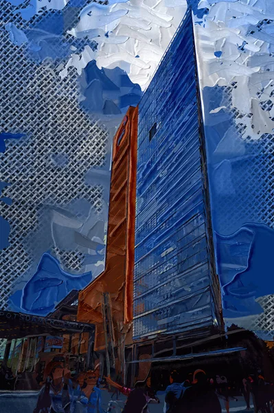 Berlijnse Gebouwen Moderne Wolkenkrabbers — Stockfoto