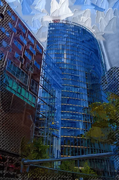 Berlin Buildings Modern Skyscrapers — Stock Photo, Image
