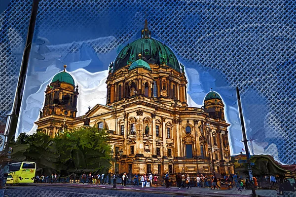 Berlińska Katedra Berliner Dom Berlin Niemcy — Zdjęcie stockowe
