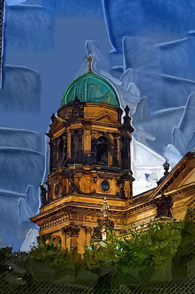 Berlínská Katedrála Berliner Dom Berlín Německo — Stock fotografie