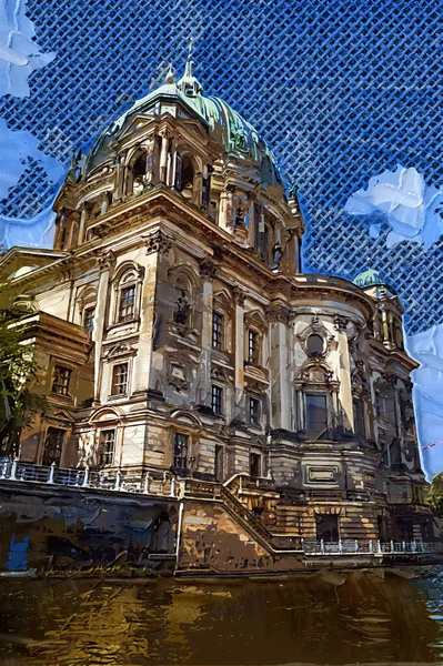 Berlínská Katedrála Berliner Dom Berlín Německo — Stock fotografie