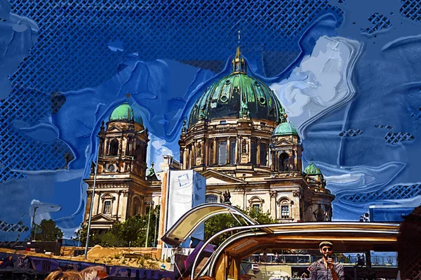 Berlínská Katedrála Berliner Dom Berlín Německo — Stock fotografie