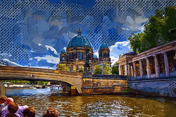 Berlínská Katedrála Berliner Dom Berlín Německo — Stock fotografie