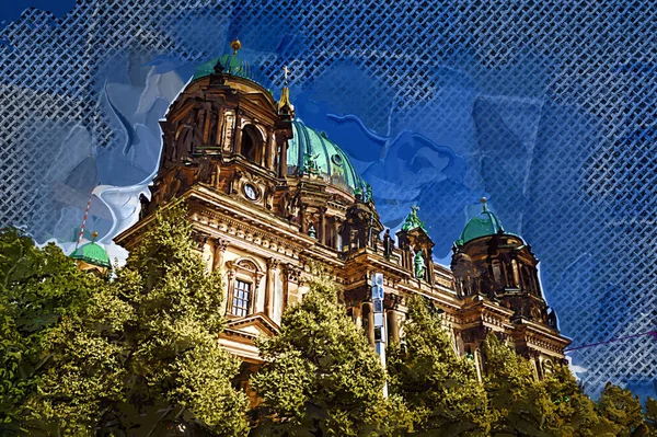 Berlínská Katedrála Berliner Dom Berlín Německo — Stock fotografie