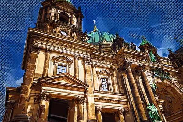 Berlínská Katedrála Berliner Dom Berlín Německo — Stock fotografie