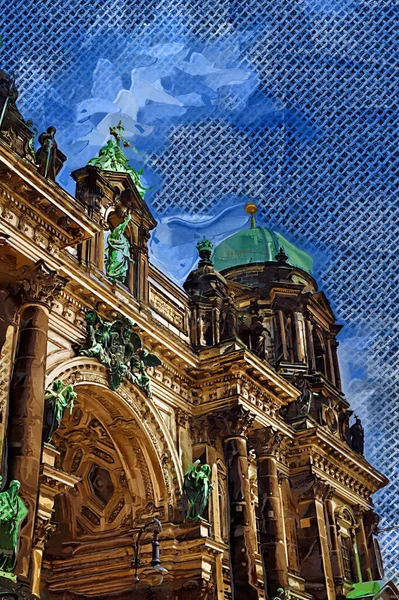 Berlin Katedrali Berlinli Dom Berlin Almanya — Stok fotoğraf