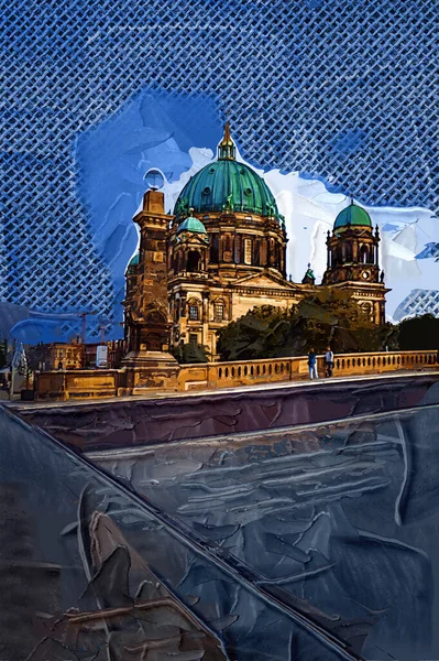 Berlínská Katedrála Berliner Dom Berlín Německo — Stock fotografie