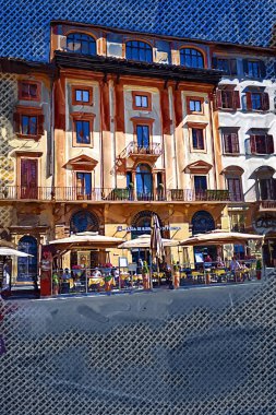 Palazzo Vecchio ile Piazza della Signoria, Floransa, İtalya