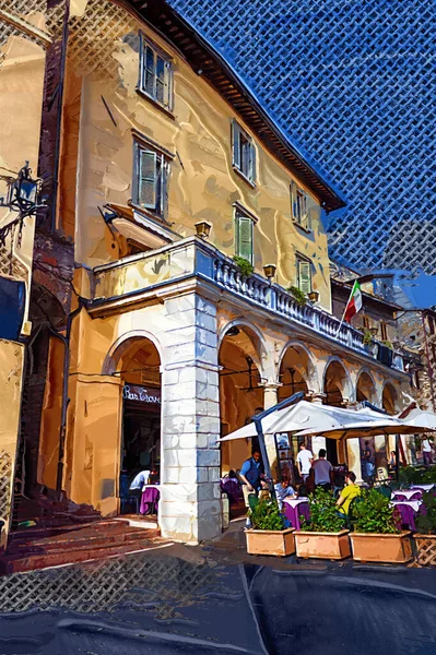 Antigua Callejuela Histórica Ciudad Asís Umbría Italia — Foto de Stock