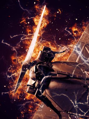 Beyaz arka planda izole edilmiş eski bir savaş uçağı.