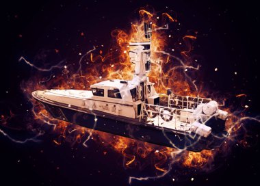 Yelkenli tekneler rıhtıma, liman sanatı illüstrasyonları klasik