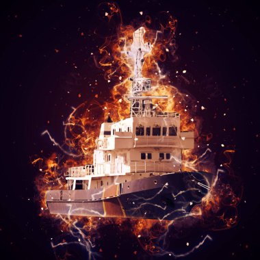 Yelkenli tekneler rıhtıma, liman sanatı illüstrasyonları klasik