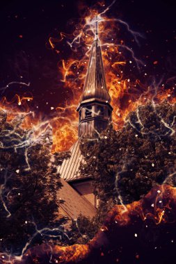 Kolobrzeg eski şehir, belediye binası, poland resim çizimi