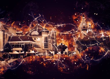 Sopot sanat çiziminde kare ve gezinti mimari dönüm noktası