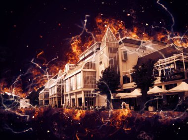 Sopot sanat çiziminde kare ve gezinti mimari dönüm noktası