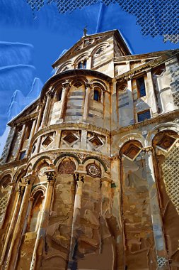 Pisa Piazza Miracoli İtalya Kulesi Kilisesi