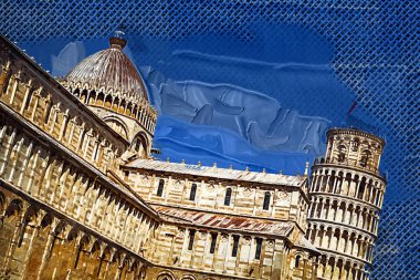 Pisa Piazza Miracoli İtalya Kulesi Kilisesi