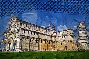 Pisa Piazza Miracoli İtalya Kulesi Kilisesi