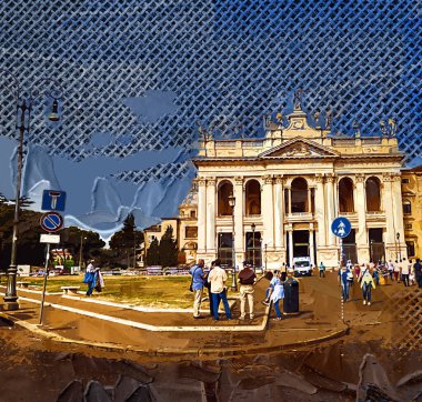 Roma Laterano 'daki Basilica di San Giovanni Papa' nın resmi kutsal yeri. Roma, İtalya