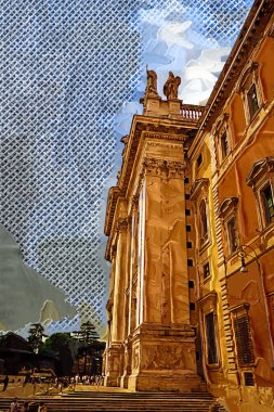 Roma Laterano 'daki Basilica di San Giovanni Papa' nın resmi kutsal yeri. Roma, İtalya