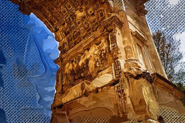 Roman ruins in Rome, Forum  Romanum Italy