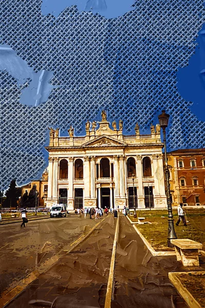 Basílica San Giovanni Laterano Roma Sede Eclesiástica Oficial Papa Roma — Fotografia de Stock
