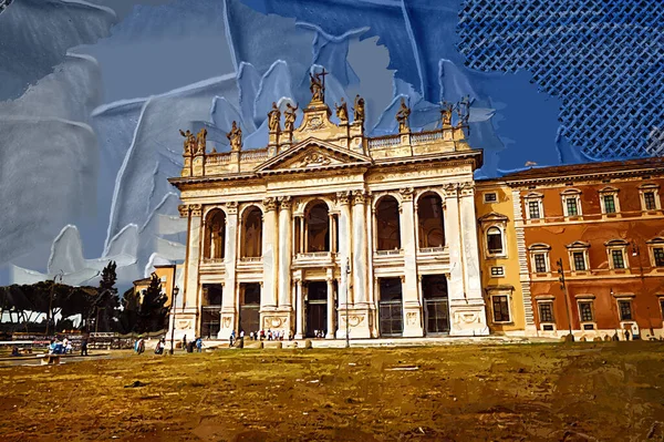 Basílica San Giovanni Laterano Roma Sede Eclesiástica Oficial Papa Roma — Fotografia de Stock