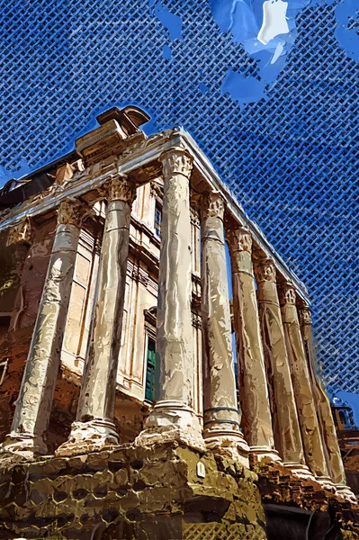 Roman Ruins Rome Forum Romanum Italy — Foto Stock