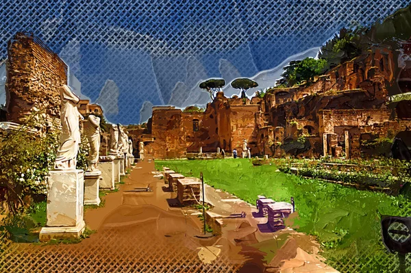 Römische Ruinen Rom Forum Romanum Italien — Stockfoto