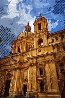 Rome - beautiful piazza Navona, Italy retro vintage antique