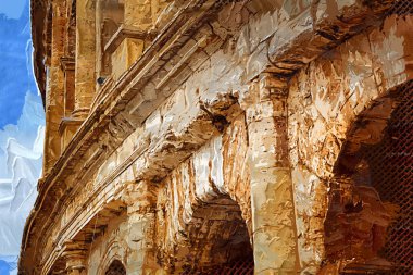 Büyük antika Colosseum Sanat Fotoğrafçılığı Kolezyumu