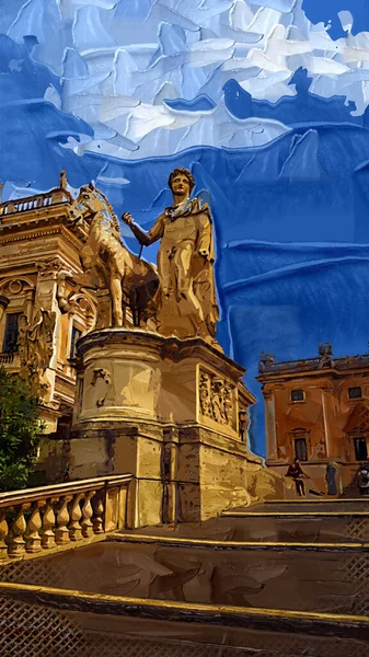 Picturesque Street Rome Italy — Stock Photo, Image