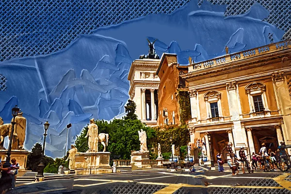 Eine Malerische Straße Rom Italien — Stockfoto
