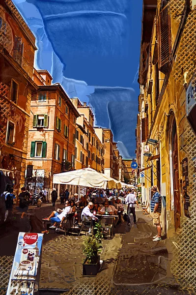 Чудова Вулиця Римі Італія — стокове фото