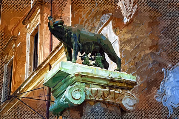 Picturesque Street Rome Italy — Stock Photo, Image